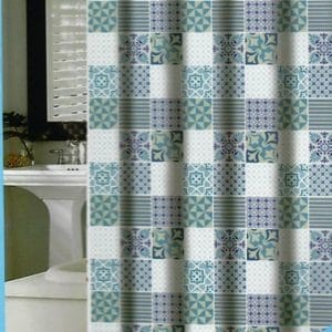 SHOWER CURTAIN OLD TILES 1,80X2,00